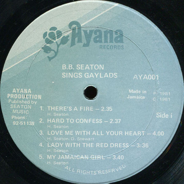 B.B. Seaton - Sings The Golden Hits Of The Gaylads