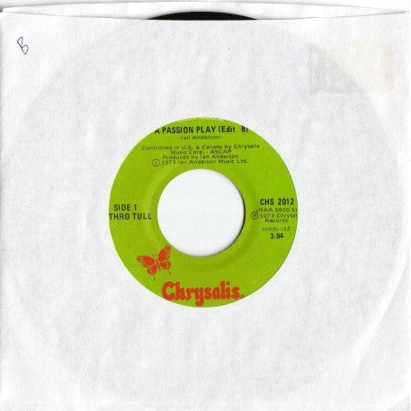 Jethro Tull - A Passion Play (Edit 8) / A Passion Play (Edit 9) - 1973