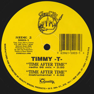 Timmy -T- - Time After Time Vinyl Record