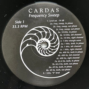 No Artist - Cardas Frequency Sweep And Burn-In Record Vinyl Record