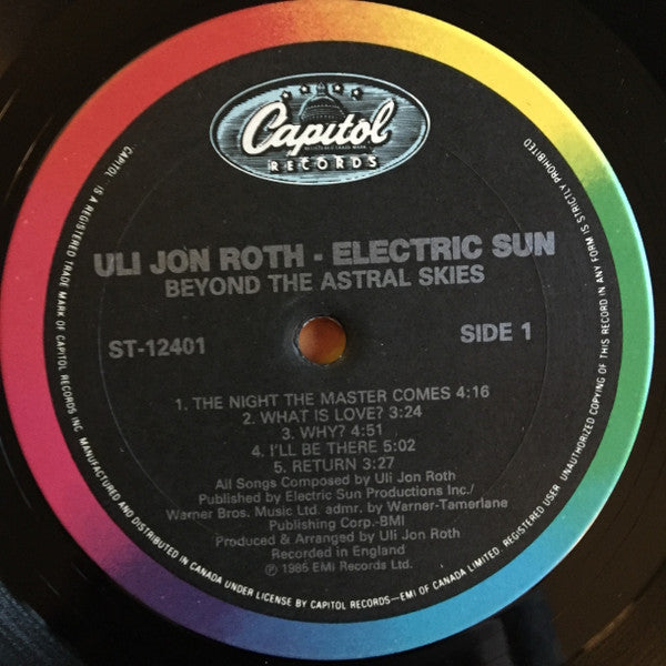 Ulrich Roth / Electric Sun - Beyond The Astral Skies - 1985
