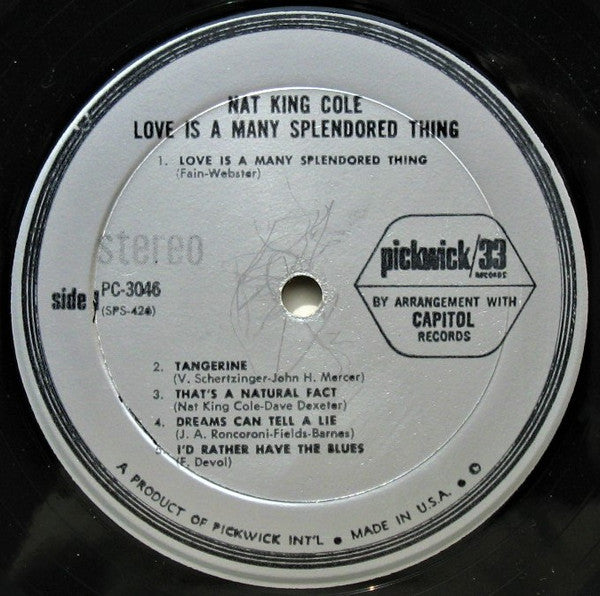 Nat King Cole - Love Is A Many Splendored Thing - 1966