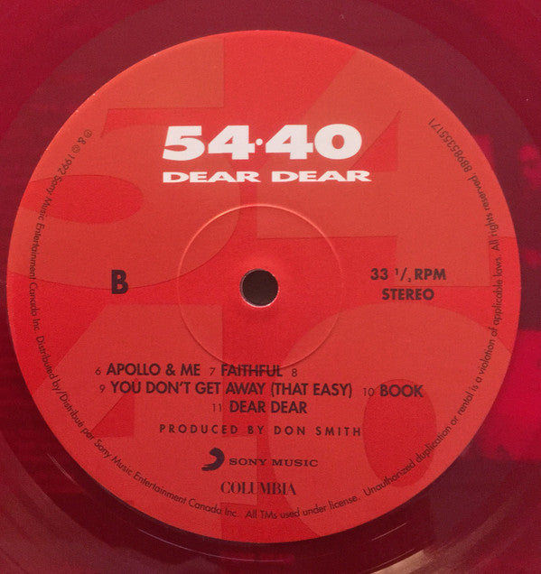 54-40 - Dear Dear