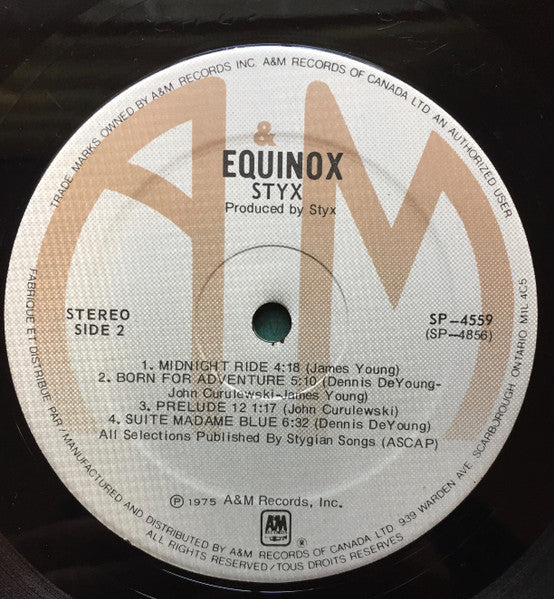 Styx - Equinox - 1975