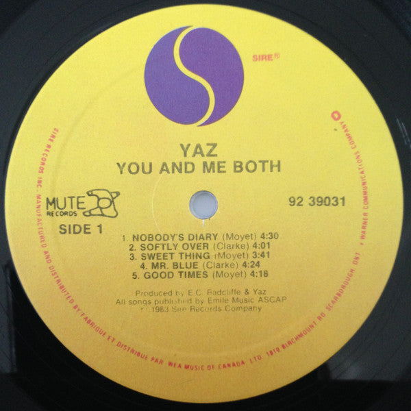 Yazoo - You And Me Both -