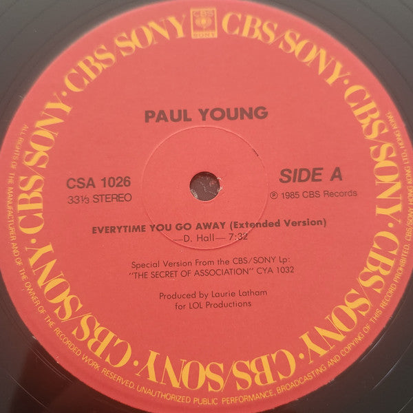 Paul Young - Everytime You Go Away - 1985