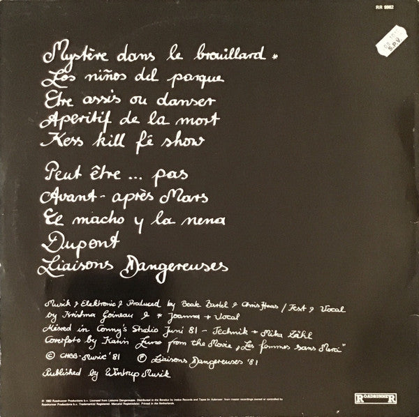 Liaisons Dangereuses - Liaisons Dangereuses - 1982