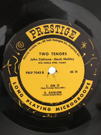 John Coltrane & Hank Mobley - Two Tenors Vinyl Record