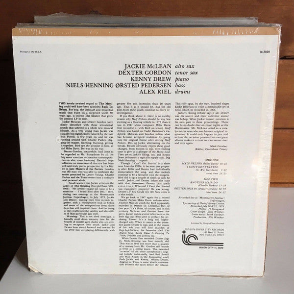 Jackie McLean / Dexter Gordon - The Source - 1976