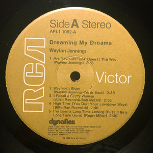 Waylon - Dreaming My Dreams Vinyl Record