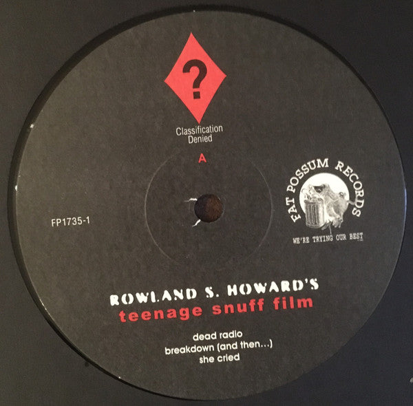 Rowland S. Howard - Teenage Snuff Film - vinyl – Press Vinyl Cafe