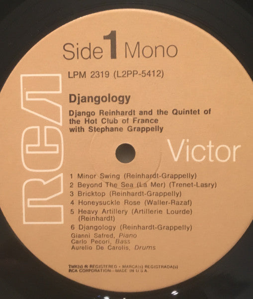 Django Reinhardt And Quintette Du Hot Club De France With Stéphane Grappelli - Djangology - 1976