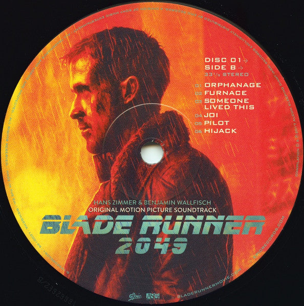 Hans Zimmer & Benjamin Wallfisch - Blade Runner 2049 (Original Motion Picture Soundtrack) - 2017