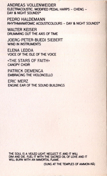 Andreas Vollenweider - White Winds - 1984