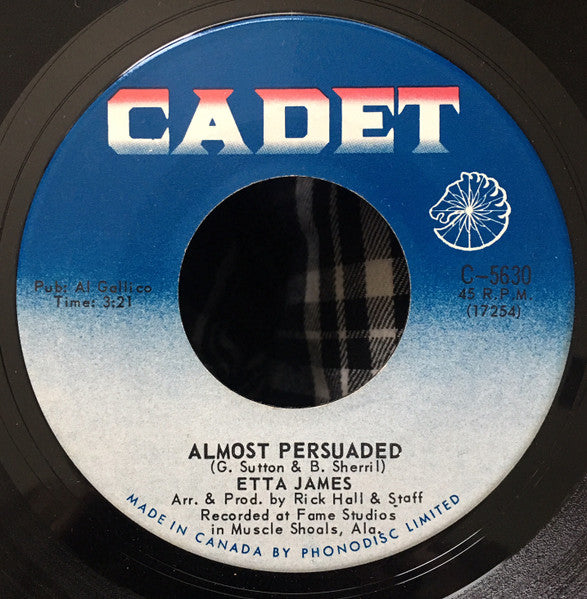 Etta James - Almost Persuaded / Steal Away