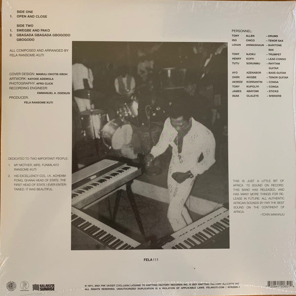 Fela Kuti And Africa 70 - Open & Close - 2021