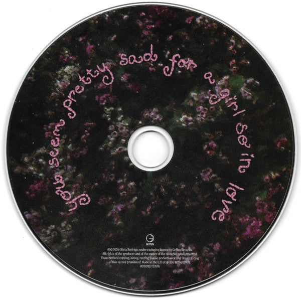 Olivia Rodrigo - You Seem Pretty Sad For A Girl So In Love (CD) - 2026
