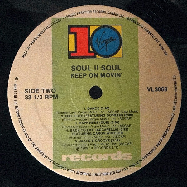 Soul II Soul - Keep On Movin' - 1989