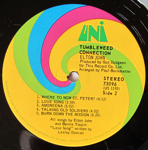 Elton John - Tumbleweed Connection - 1970