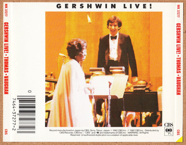 Michael Tilson Thomas | Sarah Vaughan, Los Angeles Philharmonic Orchestra - Gershwin Live! (CD) -