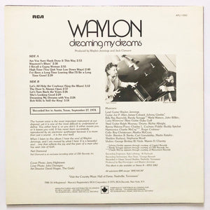 Waylon - Dreaming My Dreams Vinyl Record