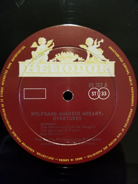 Wolfgang Amadeus Mozart, Berliner Philharmoniker, Fritz Lehmann - Mozart Overtures - 1968