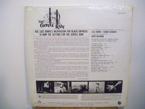 Luiz Bonfá - The Gentle Rain:  Original Motion Picture Soundtrack Recording