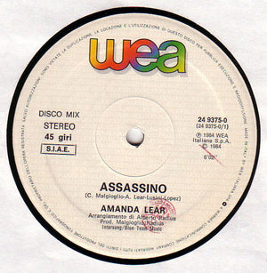 Amanda Lear - Assassino - 1984