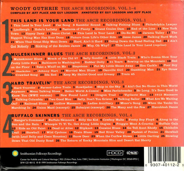 Woody Guthrie - The Asch Recordings Vol. 1-4 (CD) - 1999