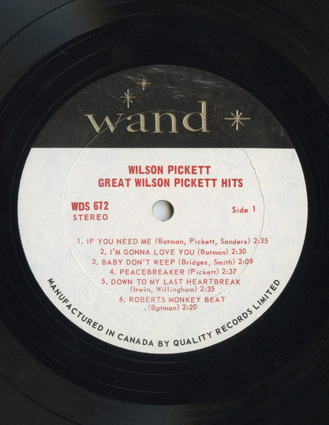 Wilson Pickett - Great Wilson Pickett Hits - 1967