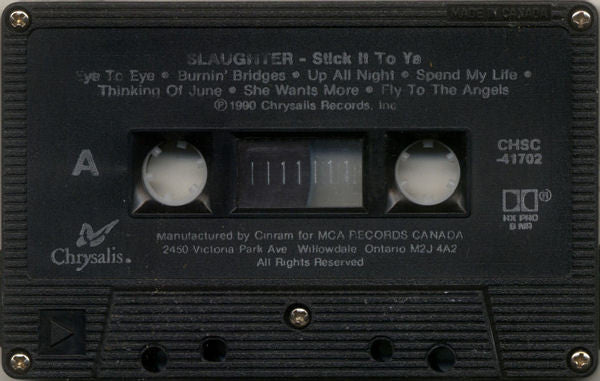 Slaughter - Stick It To Ya - 1990
