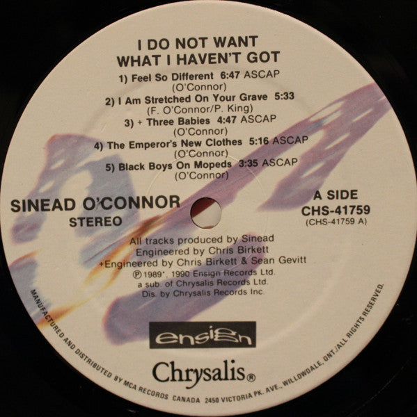 Sinéad O'Connor - I Do Not Want What I Haven't Got - 1990