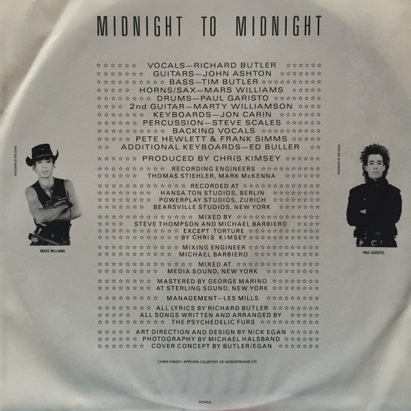 Psychedelic Furs, The - Midnight To Midnight - 1987