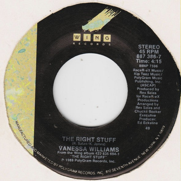 Vanessa Williams - The Right Stuff - 1988
