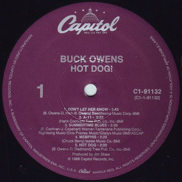 Buck Owens - Hot Dog! Vinyl Record