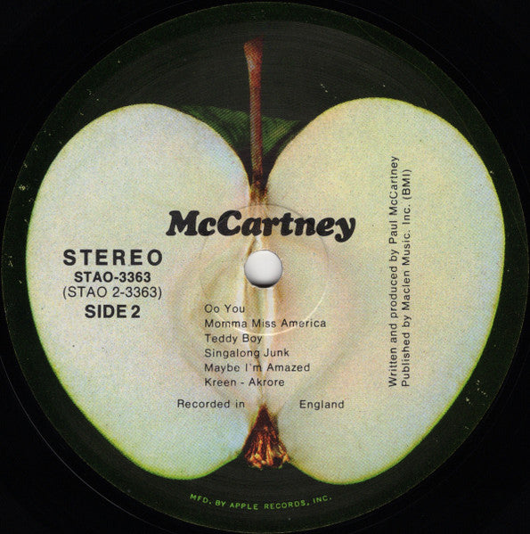 Paul McCartney - McCartney - 1970