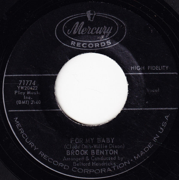 Brook Benton - Think Twice / For My Baby - 1961