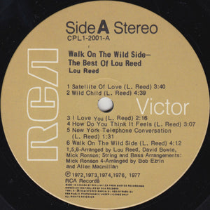 Lou Reed - Walk On The Wild Side - The Best Of Lou Reed - 1977