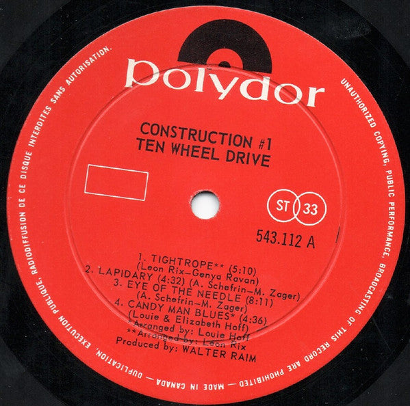 Ten Wheel Drive - Construction #1