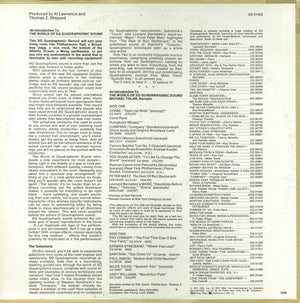 Various - An Introduction To The World Of SQ Quadraphonic Sound - 1973