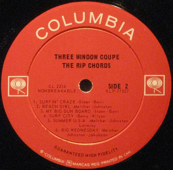 Rip Chords, The - Three Window Coupe - 1964