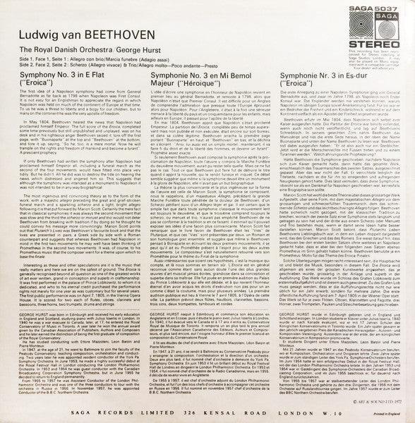 Ludwig van Beethoven - George Hurst Conducting Det Kongelige Kapel - Symphony No. 3 In E Flat, Opus 55 ("Eroica ") - 1972