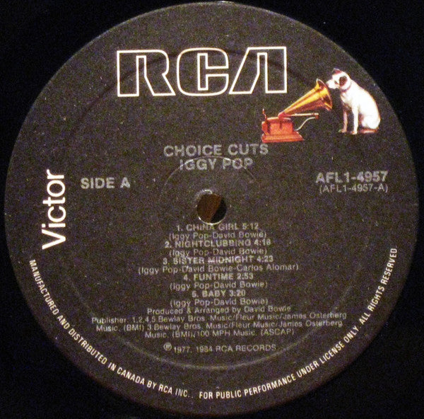 Iggy Pop - Choice Cuts Vinyl Record