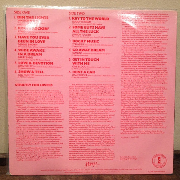 Various - Reggae Greats - Strictly For Lovers