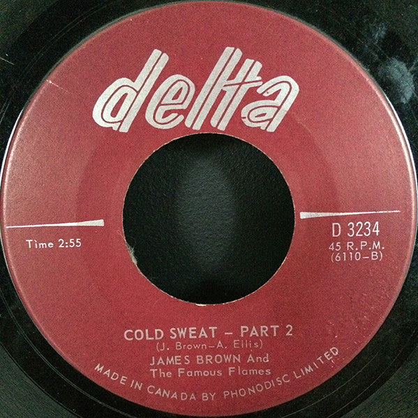 James Brown & The Famous Flames - Cold Sweat Part 1 / Cold Sweat Part 2 - 1967