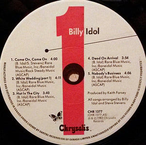 Billy Idol - Billy Idol - 1982