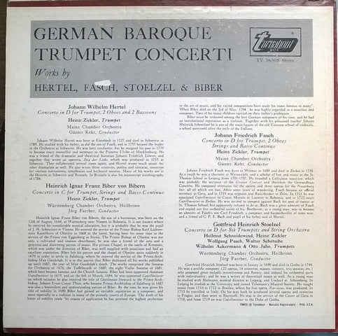 Johann Wilhelm Hertel - German Baroque Trumpet Concerti