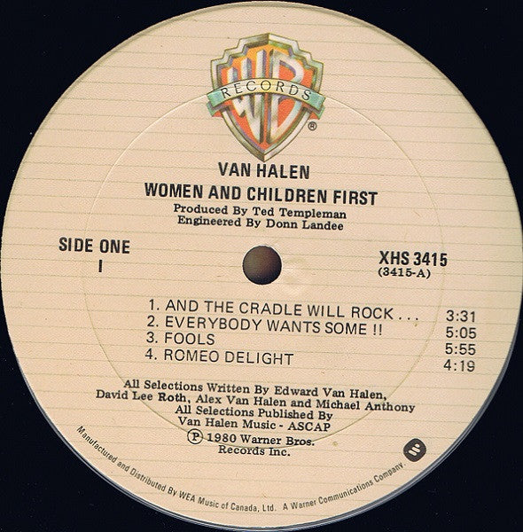 Van Halen - Women And Children First