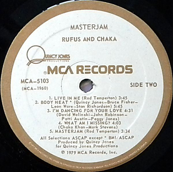 Rufus & Chaka Khan - Masterjam - 1979