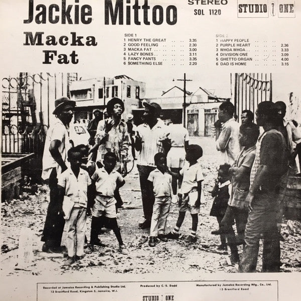 Jackie Mittoo - Macka Fat -